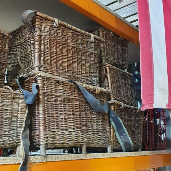 Vintage Wicker Fishing Baskets