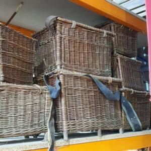 Vintage Wicker Fishing Baskets