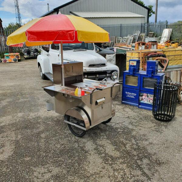 American Hot Dog Cart Push Cart