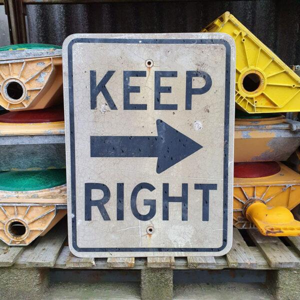 American Keep Right Sign