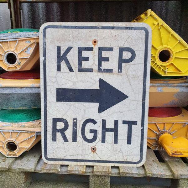 American Keep Right Sign