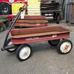 Vintage Original Red Radio Flyer Cart Wagon