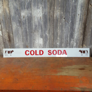 Cold Soda Sign Long Plastic