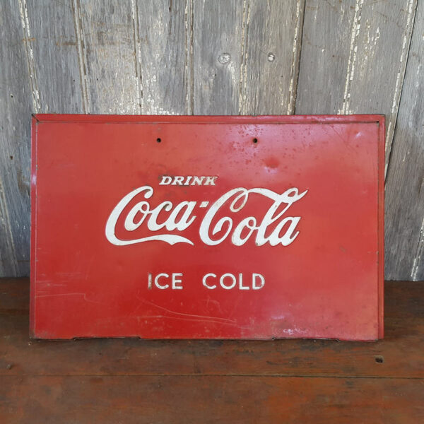 Coca Cola Fridge Lid Sign