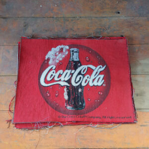 Embroidered Coca Cola Fabric Pieces