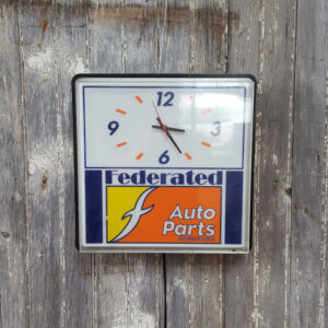 Auto Parts Advertisement Clock