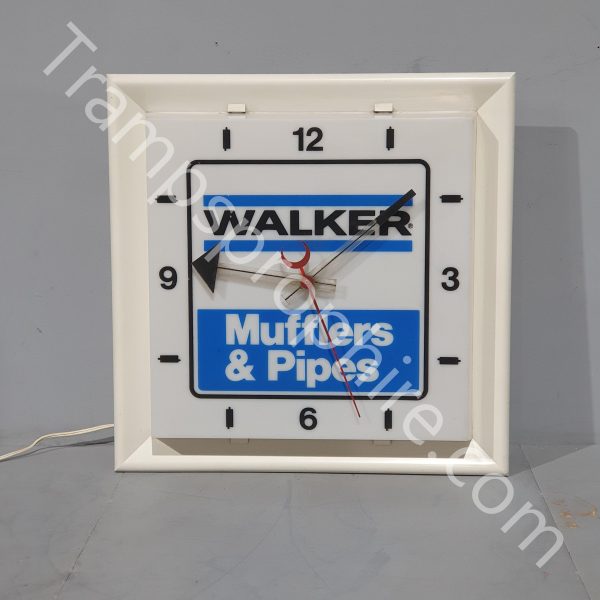Walker Mufflers and Pipes Back Lit Wall Clock