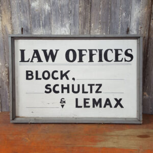 Law Offices Hanging sign