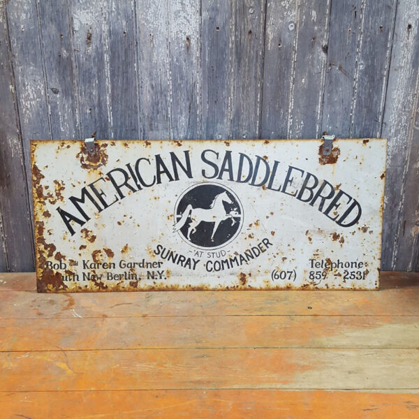 American Saddlebred Stud Sign Metal
