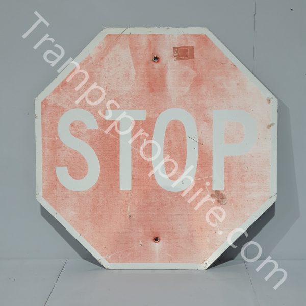 Medium American Non Reflective Red Stop Sign