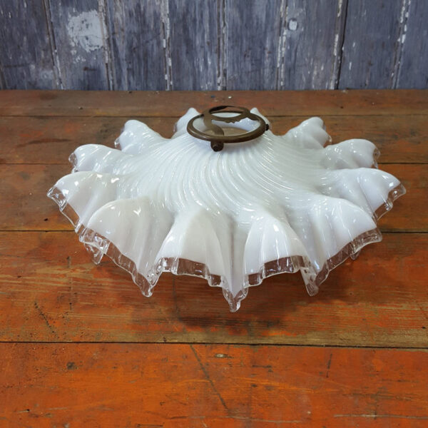 French Frilly Handkerchief Glass Light Shade