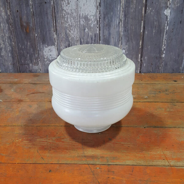 Vintage White Enclosed Ceiling Light Shade