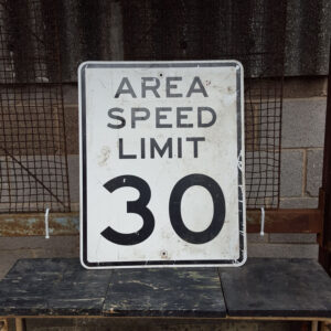 American Area Speed Limit 30 Sign