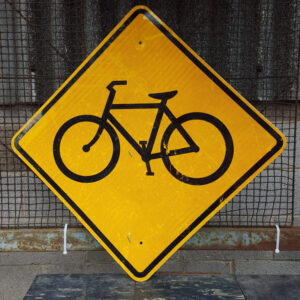 Original American Cyclist Warning Sign