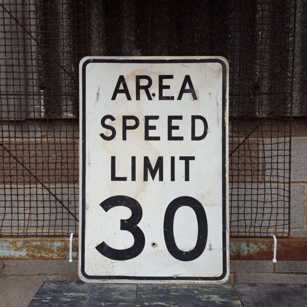 American Area Speed Limit Sign