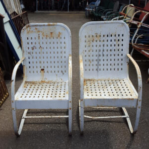 White Porch Metal Garden Chairs