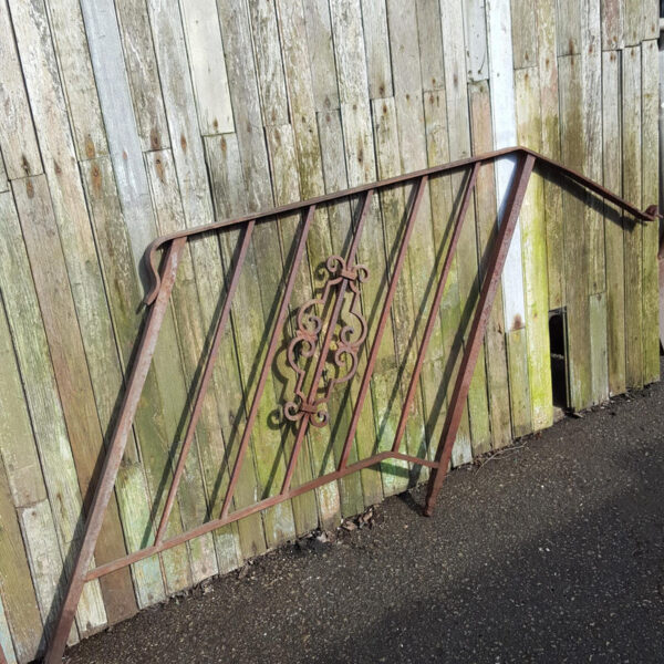 Vintage Reclaimed Wrought Iron Hand Rail for Steps