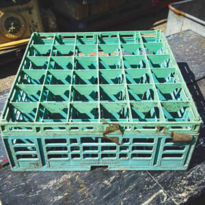Green Square Bottle Crate