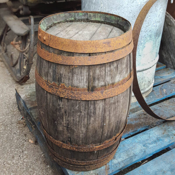 Small Wooden Vintage Whiskey Bourbon Barrel