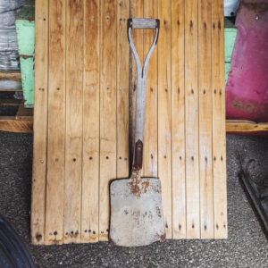 Vintage Wooden Handle Workman's Shovel