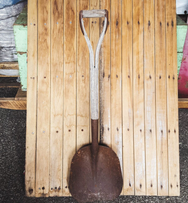 Vintage Wooden Handled Spade