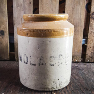 Vintage Stoneware Molasses Storage Jar