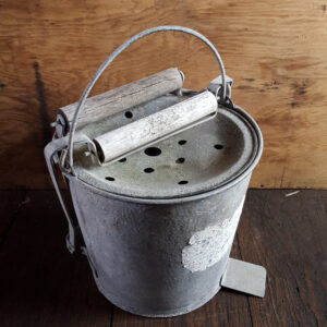 Vintage Galvanised Mop Bucket With Wringers.