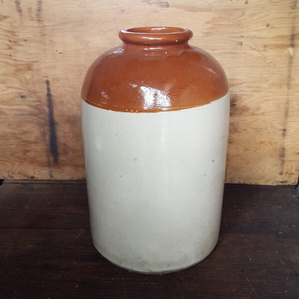 Large Vintage Stoneware Storage Jar