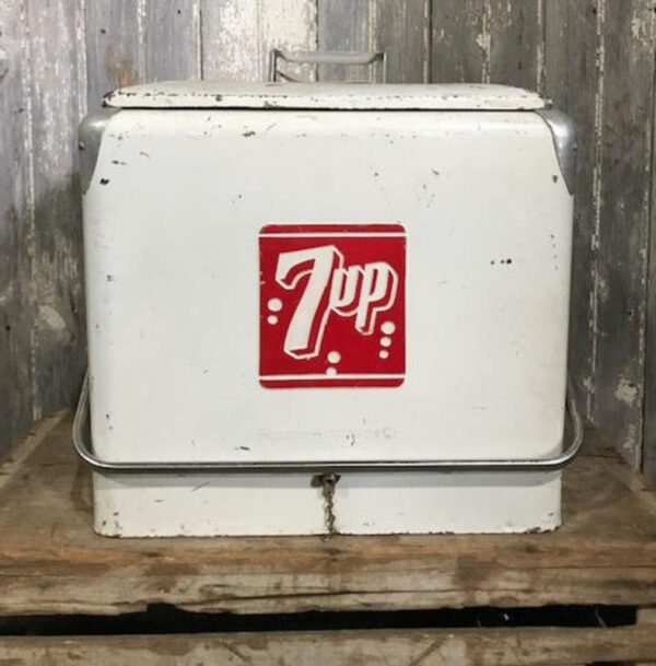 Vintage 7 Up Cool Box