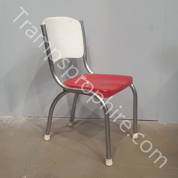 American Red and White Diner Chairs
