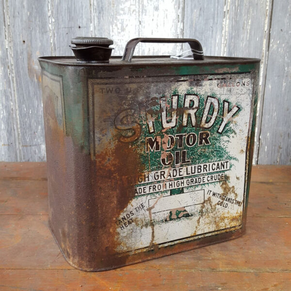 Vintage Sturdy Motor Oil Can