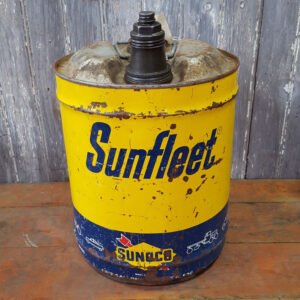 Vintage Sunfleet Motor Oil Can