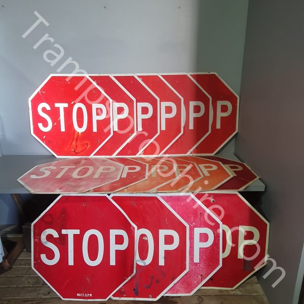 Large American Non Reflective Red Stop Road Sign