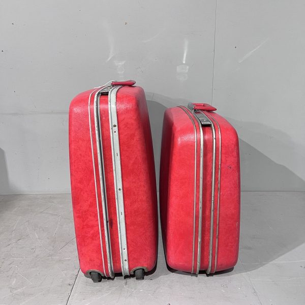 Red Samsonite Suitcases Set