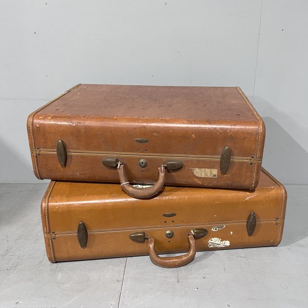 Vintage Tan Samsonite Suitcases