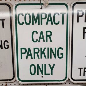 American Compact Car Parking Sign
