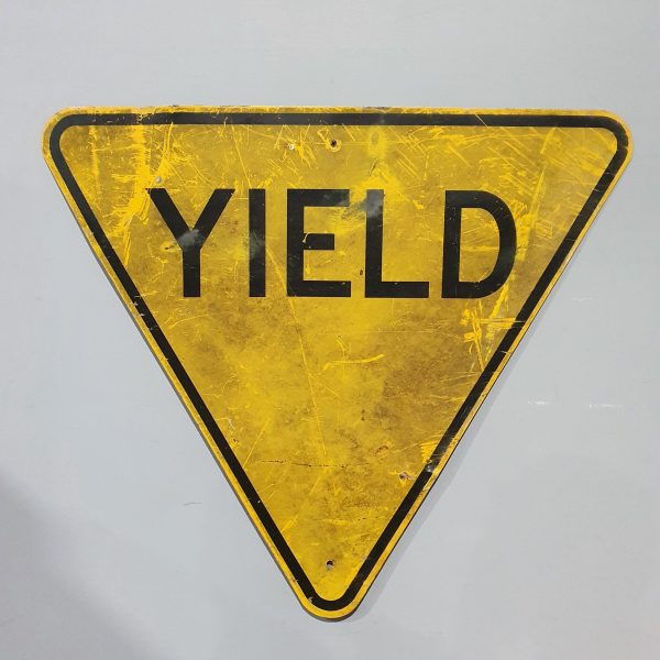 American YIELD Road Sign