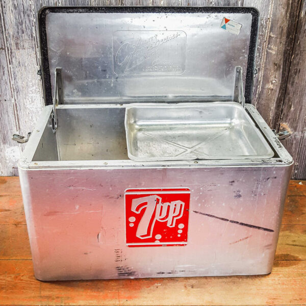 Vintage Aluminium 7up Cooler Box