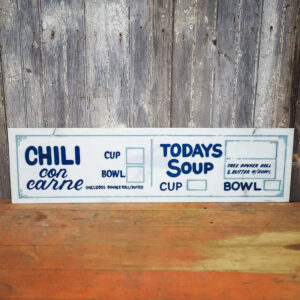 Restaurant Specials Chili and Soup Sign