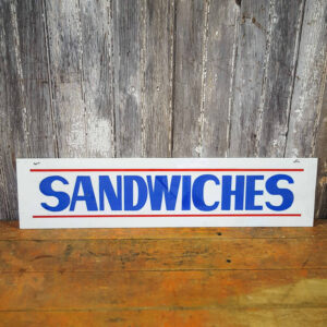 Plastic Sandwiches Food Advertisement Sign