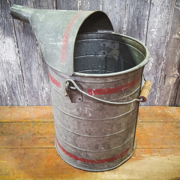 Vintage American Metal Gasoline Can with Spout