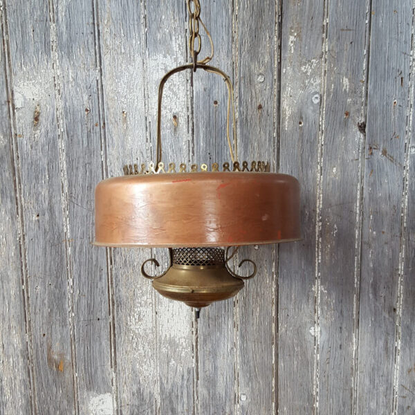Vintage Brass & Copper Ceiling Light