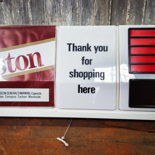 Vintage American Backlit Winston Cigarette Store Sign