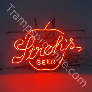 Vintage Stroh's Neon Beer Sign