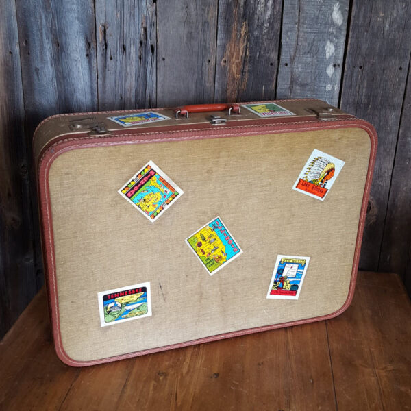 Vintage American Travel Suitcase