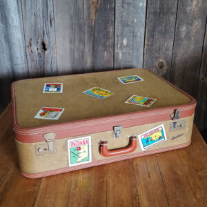 Vintage American Travel Suitcase