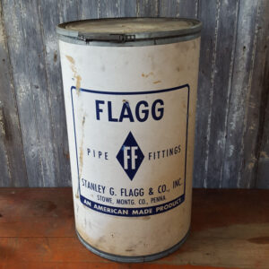Vintage American Flagg Barrel