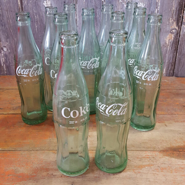 Original American 10 Oz Coke Bottles