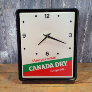American Canada Dry Backlit Clock