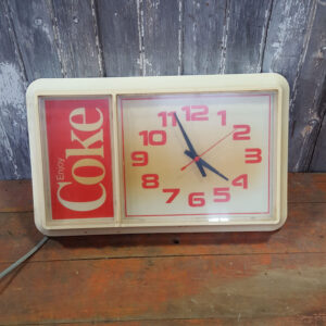 Vintage Backlit Coca Cola Clock